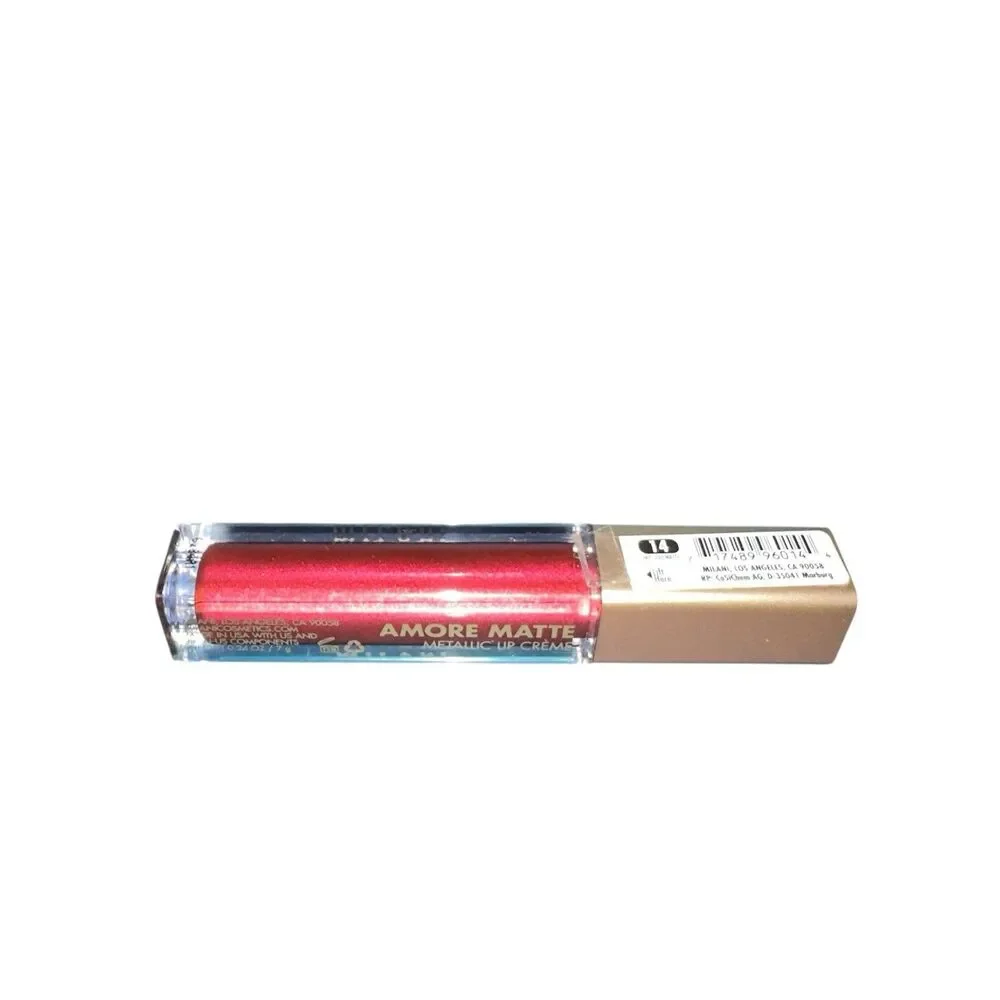 Milani Amore Matte Metallic Lip Creme My Soulmate 14, deep red